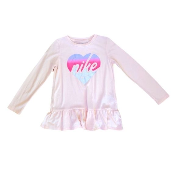 Nike Peplum Graphic Girl's Longsleeve Tunic Top - Picture 1 of 6